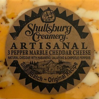 3 Pepper Marble Cheddar $10.49/lb
