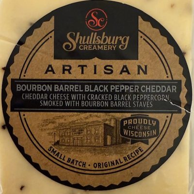 Bourbon Barrel Black Pepper Cheddar $10.49/lb